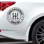Nalepka za avtomobile Endangered species ročni menjalnik