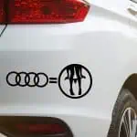 Nalepke Audi je enako seks