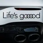 Nalepke Audi z napisom Life is Good