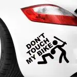 Nalepke Don’t touch my bike