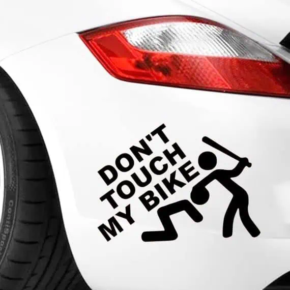 Nalepke Don’t touch my bike