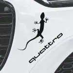 Nalepke logo AUDI QUATTRO s kuščarjem