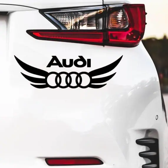 Nalepke logo AUDI s krili