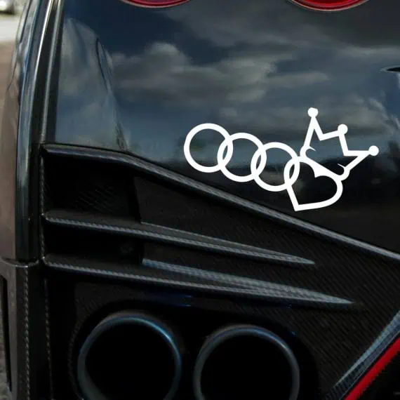 Nalepke za avto AUDI kraljica