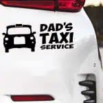 Nalepke za avto Dads Taxi Service