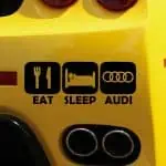 Nalepke za avto EAT SLEEP AUDI