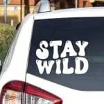 Nalepke za avto z napisom Stay Wild