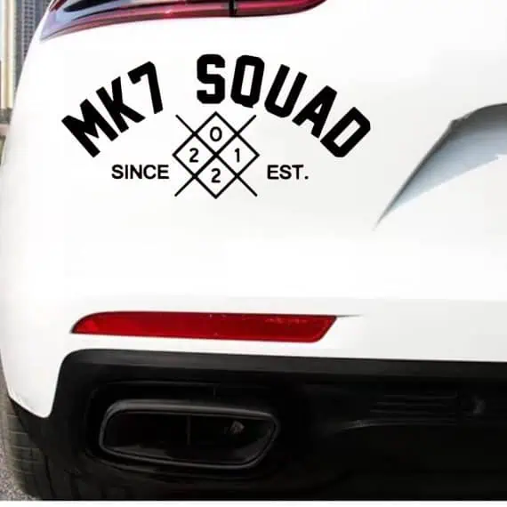 Nalepke za avtomobile MK7 Squad
