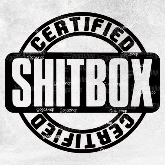Shitbox CERTIFIED avto nalepka