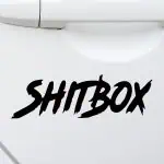 Shitbox nalepka za avtomobil