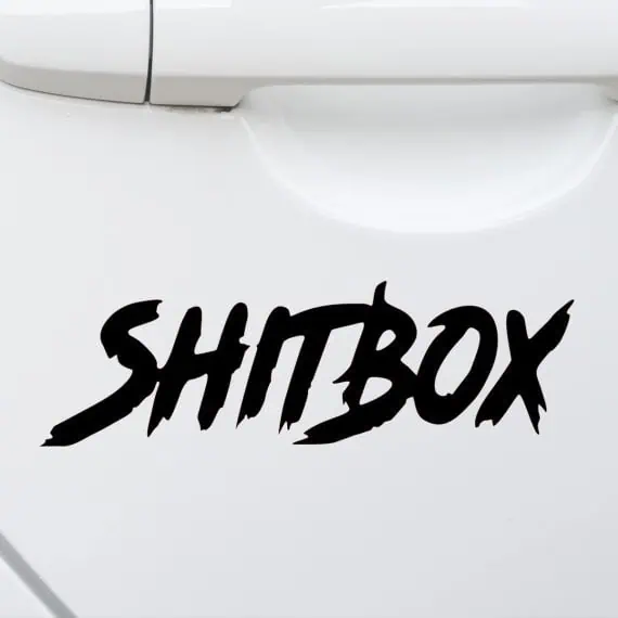 Shitbox nalepka za avtomobil