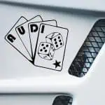 avto nalepka AUDI karte