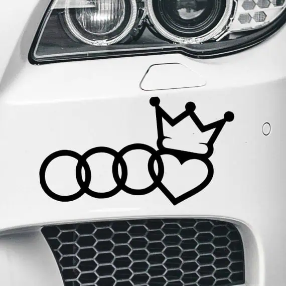 avto nalepka AUDI kraljica