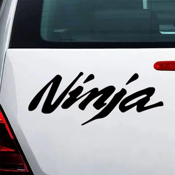 avto nalepka Ninja Kawasaki