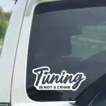 avto nalepka Tuning is not a crime