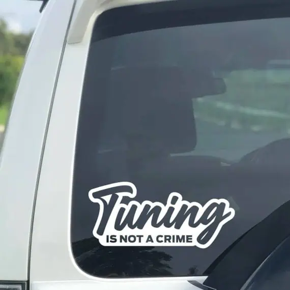 avto nalepka Tuning is not a crime
