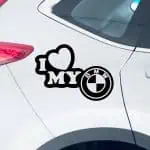 avto nalepke I love my BMW