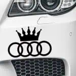 nalepka logo AUDI s krono za avto