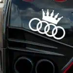 nalepka za avto logo AUDI s krono