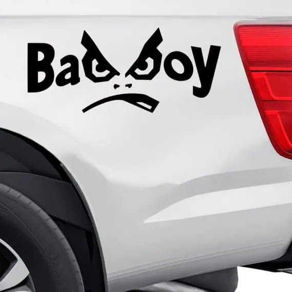 Nalepke za avto Bad boy