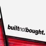 builtnotbought nalepka za avto