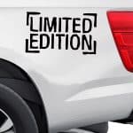 Avto nalepke z napisom Limited Edition