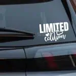 Nalepka z napisom limited edition