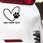 Nalepka za avto tačka za avtomobile s srcem