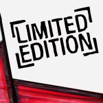 Nalepka za avto z napisom Limited Edition