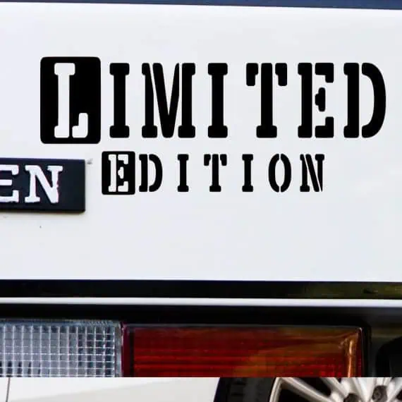 Nalepka za avtomobil LIMITED EDITION
