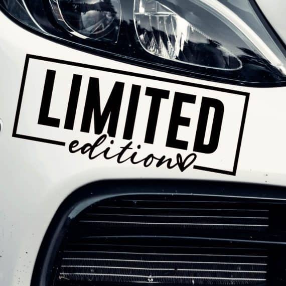 Nalepka za avtomobile napis limited edition