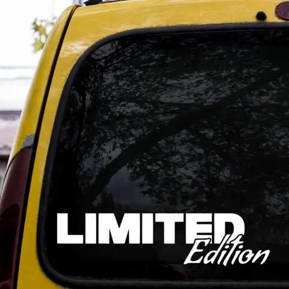 Nalepke Limited edition za avtomobile