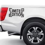 Nalepke za avte z napisom Limited Edition