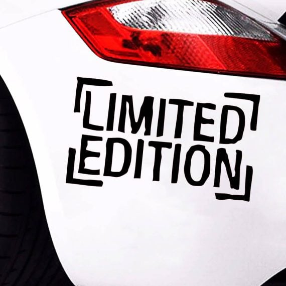 Nalepke za avto z napisom Limited Edition