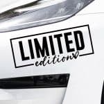 Nalepke za avtomobile napis limited edition