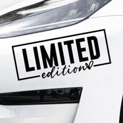 Nalepke za avtomobile napis limited edition