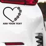Nalepke za avtomobile tačke v srcu