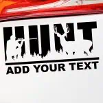 HUNT lovska nalepka za avto