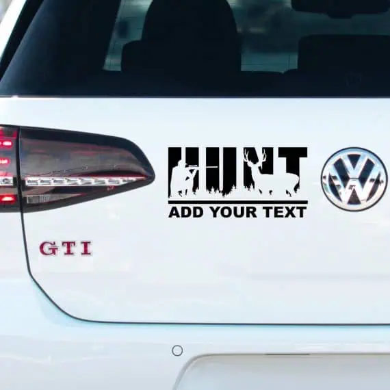 Lovska nalepka HUNT za avto