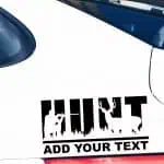 Lovska nalepka za avto HUNT