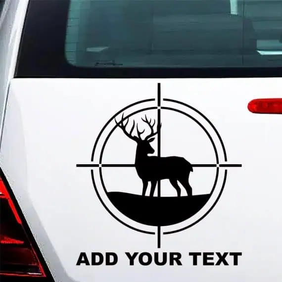 Lovska nalepka za avtomobile TARČA JELENA