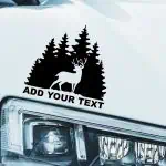 Lovska nalepke jelen in smreke