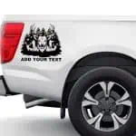 Lovske nalepke za avto z jeleni, lovci in racami