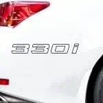 Nalepka BMW 330i obrobljeno besedilo za avtomobile