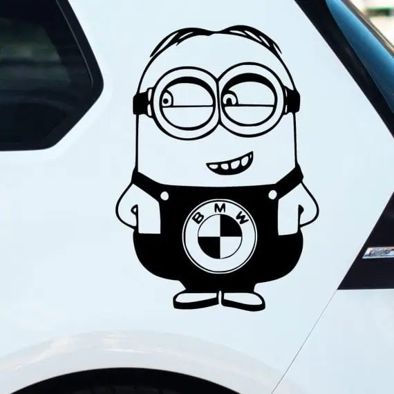 Nalepka BMW minion