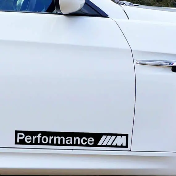 Nalepka BMW performance M za avtomobil