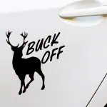 Nalepka BUCK OFF za lovce