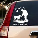 Nalepka lovec pes in race decal nalepke