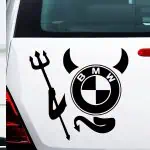 Nalepka za avto BMW hudiček