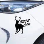 Nalepka za avto BUCK OFF